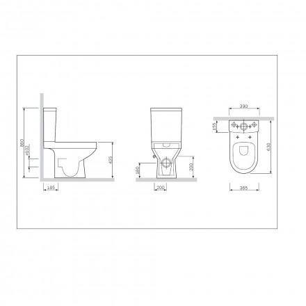 Am.pm Spirit V2.0 C708600SC Унитаз-компакт напольный с сиденьем