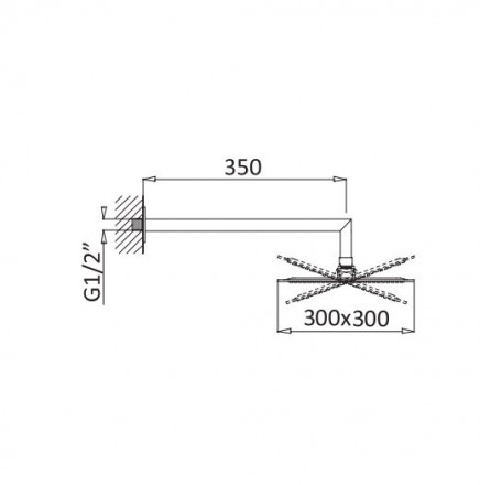 CEZARES CZR-B-TDD-30-01 верхний душ