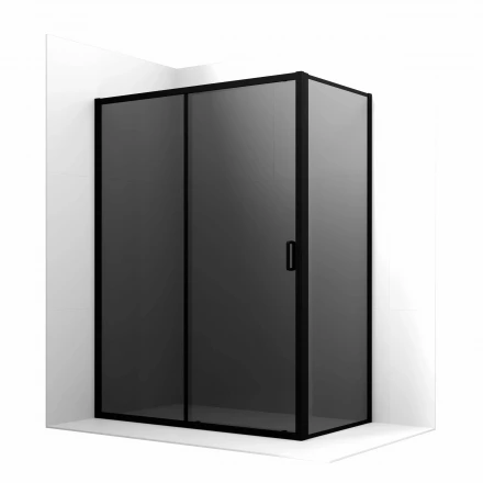 Ambassador Forsa 17022220ABB-90ABB Душевой уголок 140х90 см, профиль черный, стекло тонированное, пр