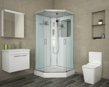 Niagara NG-6001-GD 90х90 душевая кабина низкий поддон