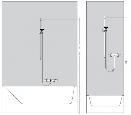 Hansgrohe Croma Vario 26536400 Душевой гарнитур 90 см