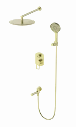 Wonzon &amp; Woghand Frame WW-88939010-BG Душевая система встраиваемая брашированное золото