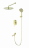 Wonzon &amp; Woghand Frame WW-88939010-BG Душевая система встраиваемая брашированное золото