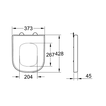 Grohe Euro Ceramic 39330001 Сиденье с крышкой Soft Close для унитаза