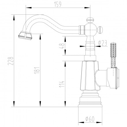 Lemark Jasmine LM6604B смеситель для раковины