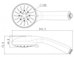 Lemark LM0135C Душевая лейка