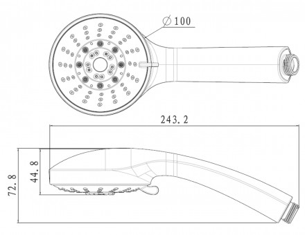 Lemark LM0135C Душевая лейка