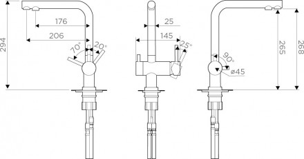 Omoikiri 4044.8028 Комплект Nagano (ваниль) + Pure drop Lite