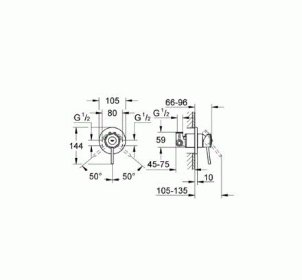 Grohe BauClassic 29048000 Смеситель для душа