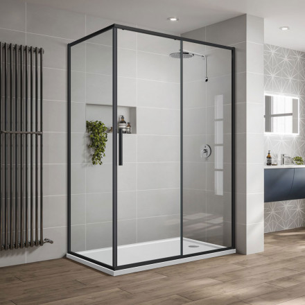 Vincea Slim-U VSR-2SU9012CLB душевой уголок
