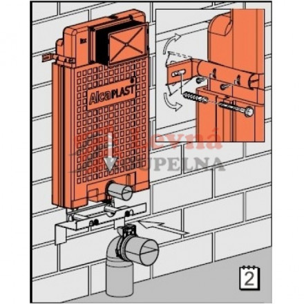 AlcaPlast A100/1000 Alcamodul инсталляция для унитаза