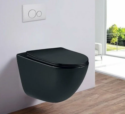 ESBANO LOTUS унитаз подвесной ESUPLOTUBM черный матовый