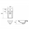 OWL S-UM-COM40/1-w Cersanit Como 40 Умывальник мебельный OWL S-UM-COM40/1-w Cersanit Como 40 Умывальник мебельный