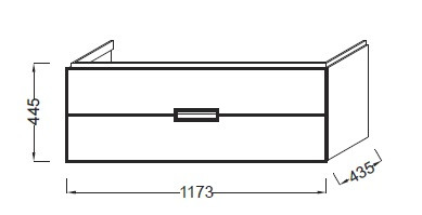 Jacob Delafon Reve EB1137-G1C тумба под раковину 120 белый