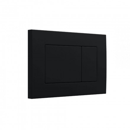 BERGES АТОМ 40332 410 инсталяция для унитаза кнопка черная Soft Touch