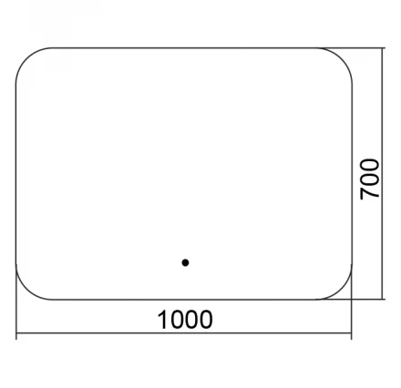 Azario Alone Raggio CS00078966 Зеркало влагостойкое с подсветкой и функцией диммера 1000х700