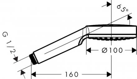 Ручной душ Hansgrohe Crometta 1jet 26331400