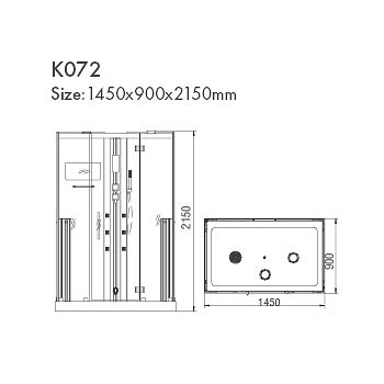 KOY K072 душевая кабина с инфракрасной сауной и паровой баней