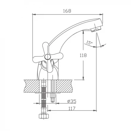 Haiba HB1025 Смеситель для раковины