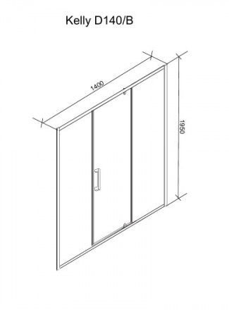 Cerutti Kelly D140B Душевая дверь