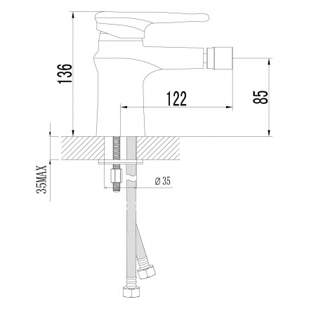 Lemark Status LM4408C смеситель для биде