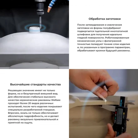 Wellsee Croquis 150310000 Накладная раковина для ванной комнаты