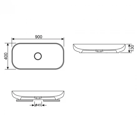 Wellsee Croquis 150310000 Накладная раковина для ванной комнаты