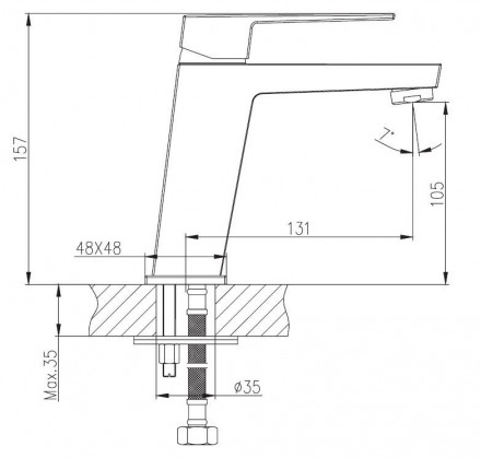 ESKO BERLIN BR 26 Смеситель для раковины