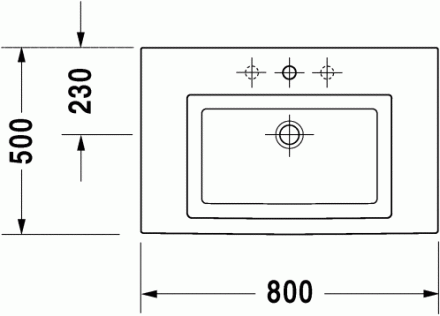 Duravit 2nd Floor 049180000 Раковина