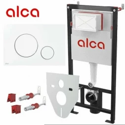 AlcaPlast A101/1120 Комплект 4в1 инсталляция с клавишей M671 хром