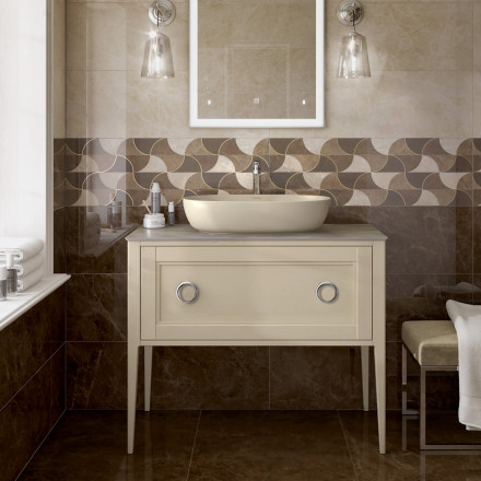 Kerama Marazzi Plaza Classic Neo 80 тумба напольная с ящиками, капучино матовая