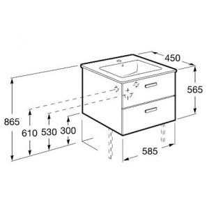 Roca Victoria 327821000 раковина 60