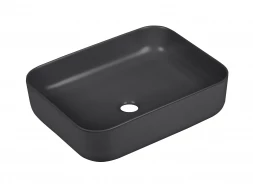 Milleau Miel MU0084-MB Раковина накладная 50x40x13.5 матовый чёрный