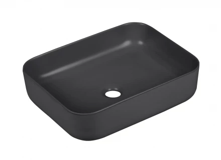 Milleau Miel MU0084-MB Раковина накладная 50x40x13.5 матовый чёрный