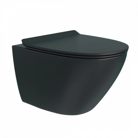 Teymi T40114 Lina Pro Vortex black tornado Унитаз подвесной