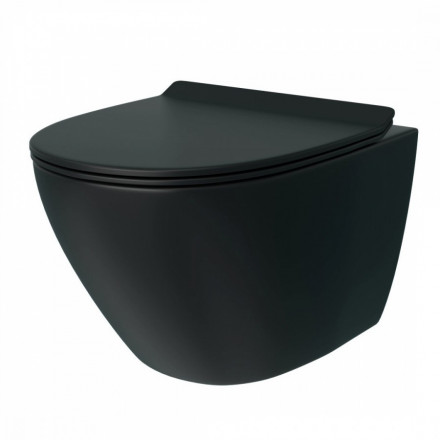 Teymi T40114 Lina Pro Vortex black tornado Унитаз подвесной