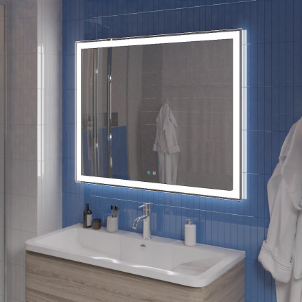 BelBagno SPC-GRT-1000-800-LED-TCH-SNDЗеркало голосовым управлением и подогревом