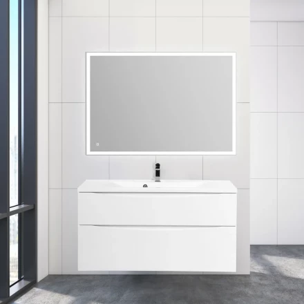 BelBagno KRAFT-800-1C-SO-BO тумба c раковиной подвесная с одним ящиком и одной открытой полкой
