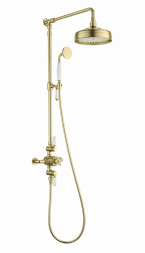 Wonzon &amp; Woghand Retro WW-B3041-BG Душевая система с термостатом брашированное золото