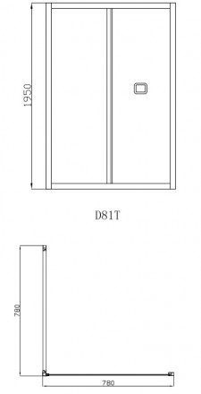 Cerutti BELLA D81T Душевая дверь
