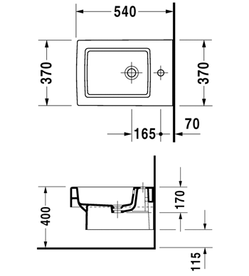Duravit Vero 223915 биде подвесное
