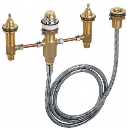 Hansgrohe 13244180 скрытая часть смесителя на 4 отверстия на край ванны