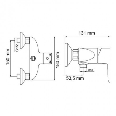 Wasserkraft Leine 3502 Смеситель для душа
