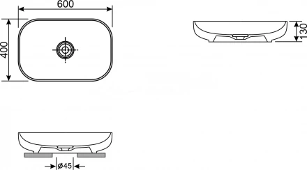 Wellsee Croquis 150301000 Накладная раковина для ванной комнаты