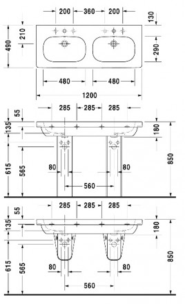 Duravit D-Code 0348120002 Раковина