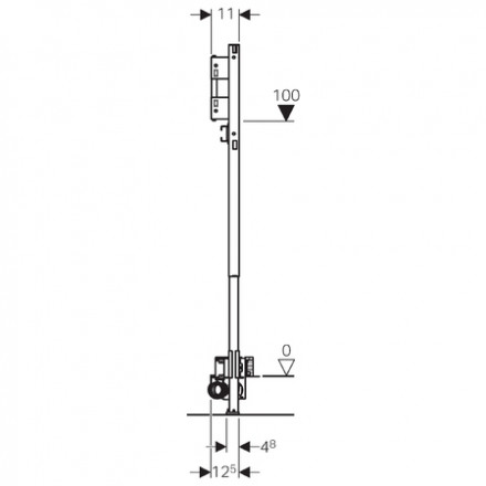 Geberit Omega30 115.080.KK.1 Клавиша смыва (Белый)