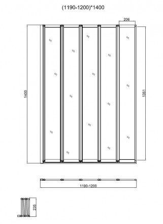 Vincea VSB-32120CL душевая шторка на ванну