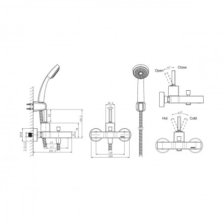 Bravat Spring 7F679113C-B Смеситель для ванны