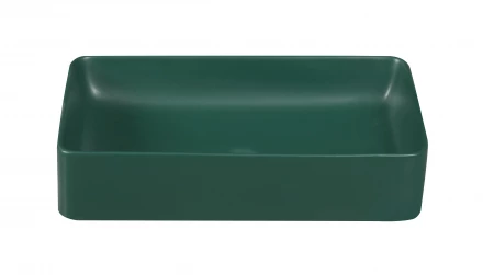 Milleau Miel MU7060C-MHGN Раковина накладная 60x37x13 матовый изумрудный/тёмно-зелёный