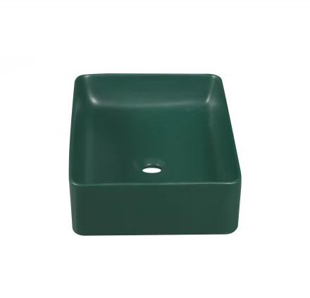 Milleau Miel MU7060C-MHGN Раковина накладная 60x37x13 матовый изумрудный/тёмно-зелёный